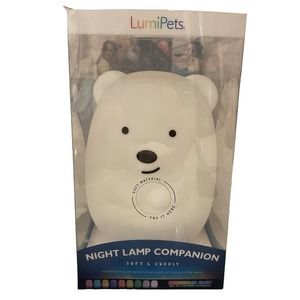 Lumipets Bear LED Nursery Kids Night Light Color Changing Touch Sensor & Remote
